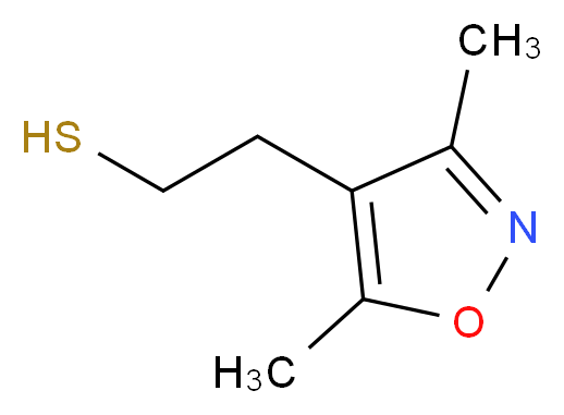 2-(3,5-Dimethylisoxazol-4-yl)ethanethiol_分子结构_CAS_915923-05-6)