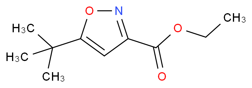 Ethyl 5-tert-butylisoxazole-3-carboxylate_分子结构_CAS_91252-54-9)