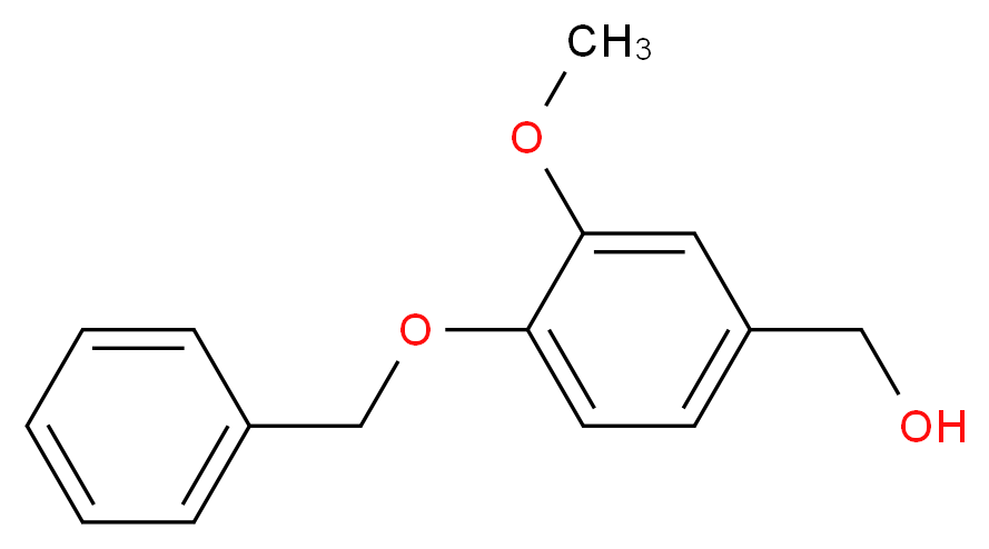 4-苄氧基-3-甲氧基苯甲醇_分子结构_CAS_33693-48-0)