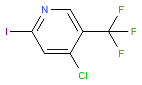 4-CHLORO-2-IODO-5-(TRIFLUOROMETHYL)PYRIDINE_分子结构_CAS_1227578-17-7)