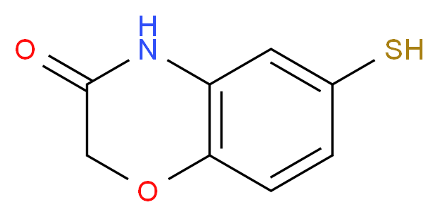 6-sulfanyl-3,4-dihydro-2H-1,4-benzoxazin-3-one_分子结构_CAS_56077-77-1