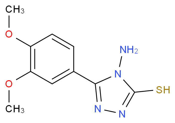 4-Amino-5-(3,4-dimethoxyphenyl)-4H-1,2,4-triazole-3-thiol_分子结构_CAS_)