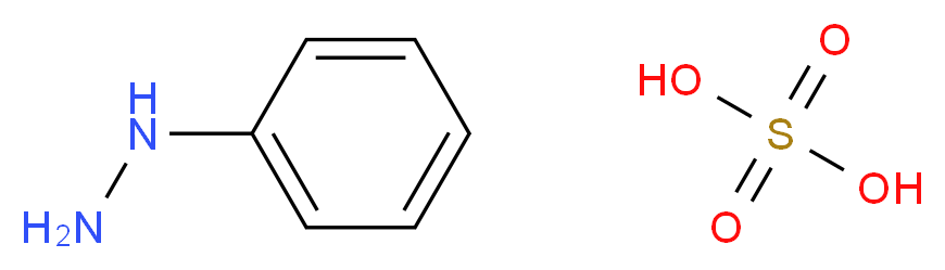 phenylhydrazine; sulfuric acid_分子结构_CAS_52033-74-6