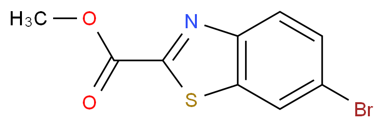 methyl 6-bromo-1,3-benzothiazole-2-carboxylate_分子结构_CAS_1187928-41-1