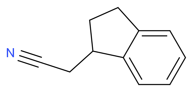 2,3-DIHYDRO-1H-INDEN-1-YLACETONITRILE_分子结构_CAS_26452-99-3)