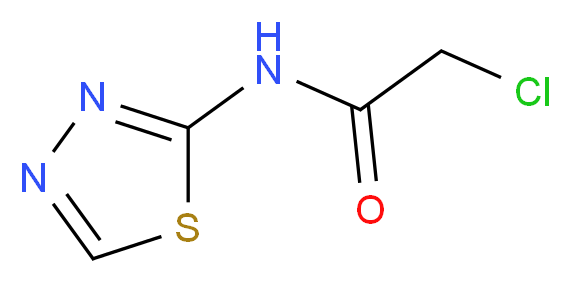 2-chloro-N-1,3,4-thiadiazol-2-ylacetamide_分子结构_CAS_4454-63-1)