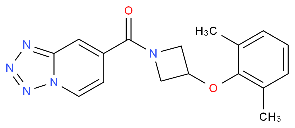 7-{[3-(2,6-dimethylphenoxy)azetidin-1-yl]carbonyl}tetrazolo[1,5-a]pyridine_分子结构_CAS_)