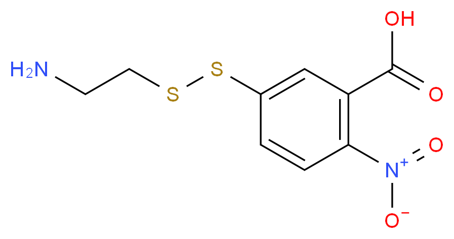 5-(2-Aminoethyl)dithio-2-nitrobenzoic Acid_分子结构_CAS_71899-86-0)