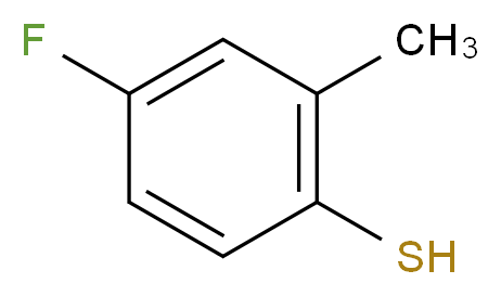 4-Fluoro-2-methylthiophenol_分子结构_CAS_884494-74-0)