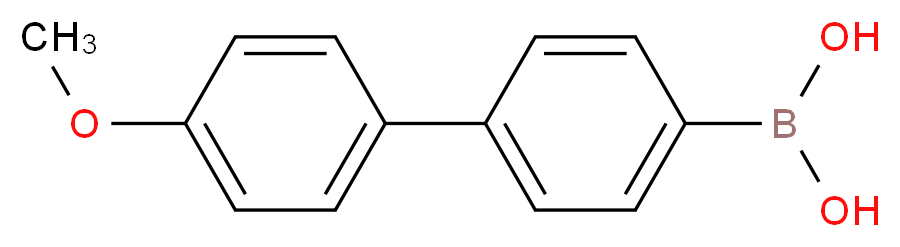 4'-METHOXY-4-BIPHENYLBORONIC ACID_分子结构_CAS_156642-03-4)