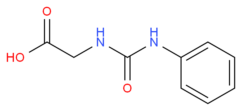 [(anilinocarbonyl)amino]acetic acid_分子结构_CAS_3016-39-5)