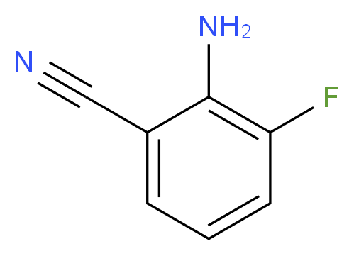 2-amino-3-fluorobenzonitrile_分子结构_CAS_115661-37-5