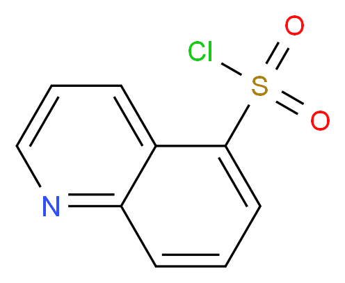 Quinoline-5-sulfonyl Chloride_分子结构_CAS_102878-84-2)