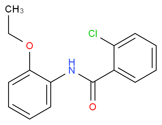 2-chloro-N-(2-ethoxyphenyl)benzamide_分子结构_CAS_196803-91-5