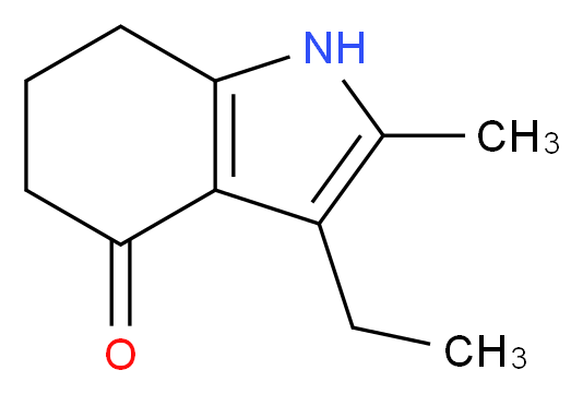 3-ethyl-2-methyl-4,5,6,7-tetrahydro-1H-indol-4-one_分子结构_CAS_6116-76-3