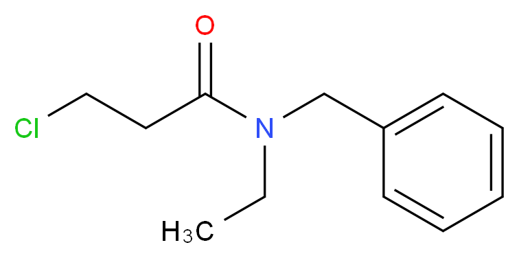 N-benzyl-3-chloro-N-ethylpropanamide_分子结构_CAS_349097-78-5