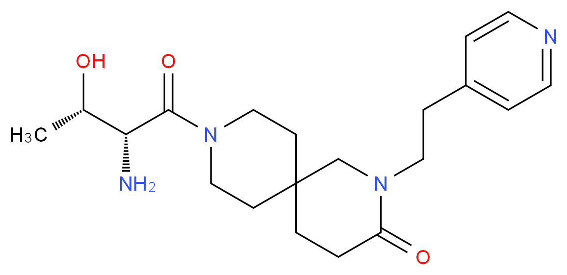2-(2-pyridin-4-ylethyl)-9-D-threonyl-2,9-diazaspiro[5.5]undecan-3-one_分子结构_CAS_)