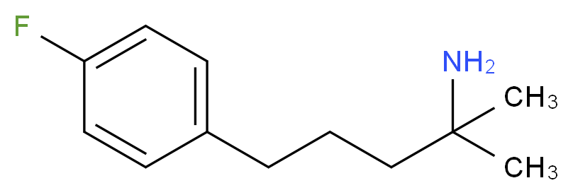 5-(4-fluorophenyl)-2-methylpentan-2-amine_分子结构_CAS_63416-84-2