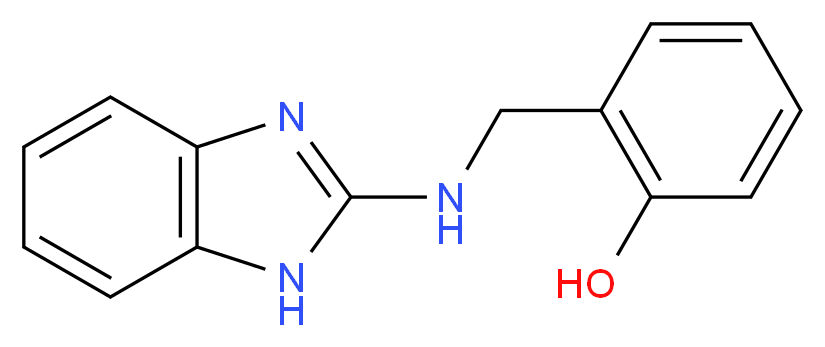 2-{[(1H-1,3-benzodiazol-2-yl)amino]methyl}phenol_分子结构_CAS_364599-60-0