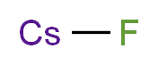 fluorocaesium_分子结构_CAS_13400-13-0