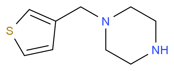 1-(thien-3-ylmethyl)piperazine_分子结构_CAS_130288-91-4)