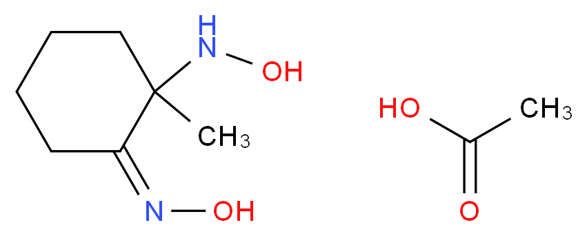 2-(hydroxyamino)-2-methylcyclohexan-1-one oxime acetate_分子结构_CAS_13785-66-5)