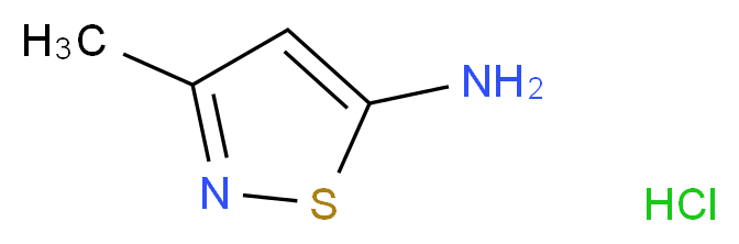 3-methyl-1,2-thiazol-5-amine hydrochloride_分子结构_CAS_52547-00-9