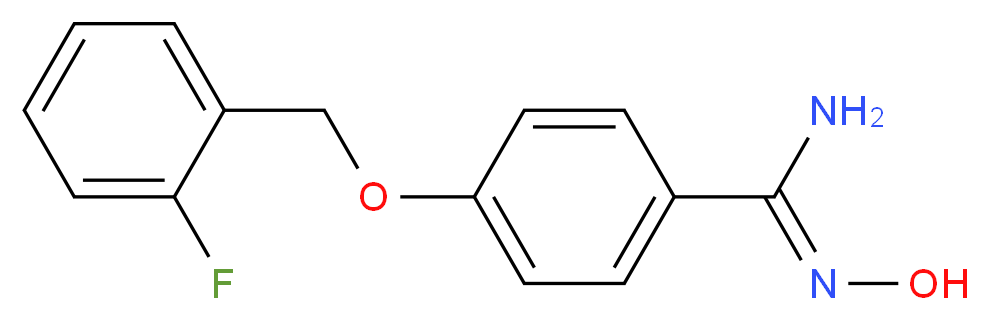 (Z)-4-[(2-fluorophenyl)methoxy]-N'-hydroxybenzene-1-carboximidamide_分子结构_CAS_261965-35-9