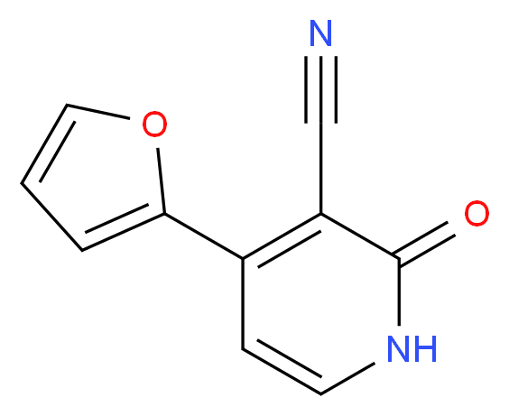 4-(2-Furyl)-2-oxo-1,2-dihydro-3-pyridinecarbonitrile_分子结构_CAS_)