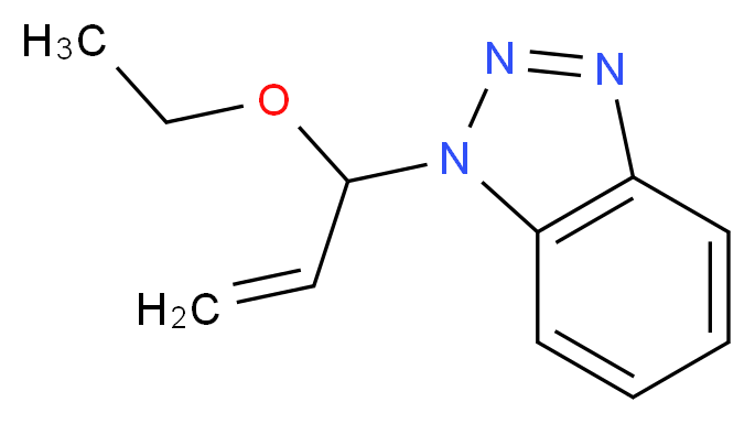 1-(1-Ethoxyallyl)-1H-benzotriazole_分子结构_CAS_161607-20-1)