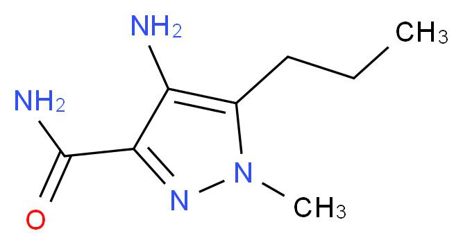 4-Amino-1-methyl-5-propyl-1H-pyrazole-3-carboxamide_分子结构_CAS_247583-78-4)