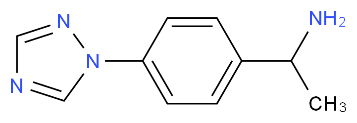 1-[4-(1H-1,2,4-triazol-1-yl)phenyl]ethan-1-amine_分子结构_CAS_848068-69-9