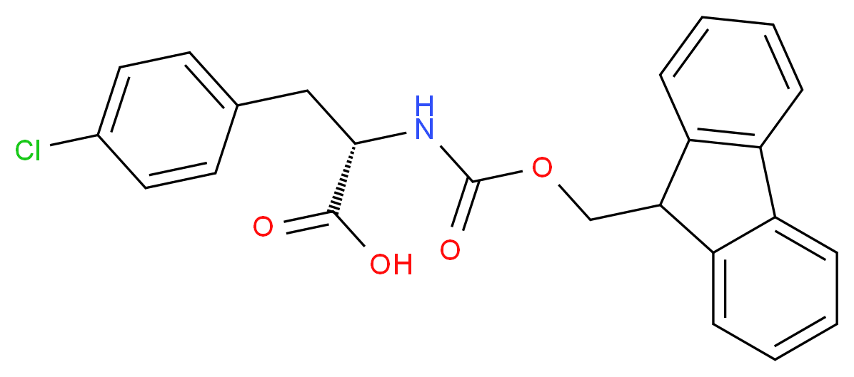 FMOC-4-CHLORO-L-PHENYLALANINE_分子结构_CAS_142994-19-2)