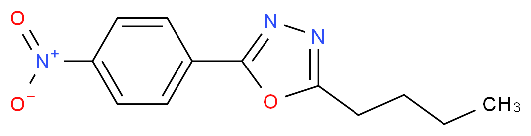 2-Butyl-5-(4-nitrophenyl)-1,3,4-oxadiazole_分子结构_CAS_)