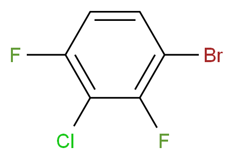 3-Chloro-2,4-difluorobromobenzene_分子结构_CAS_201849-13-0)