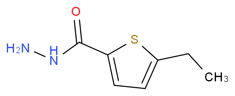 5-Ethylthiophene-2-carbohydrazide_分子结构_CAS_676348-42-8)