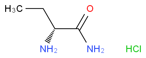 (R)-(-)-2-氨基丁酰胺盐酸盐_分子结构_CAS_103765-03-3)