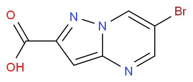 6-bromopyrazolo[1,5-a]pyrimidine-2-carboxylic acid_分子结构_CAS_)