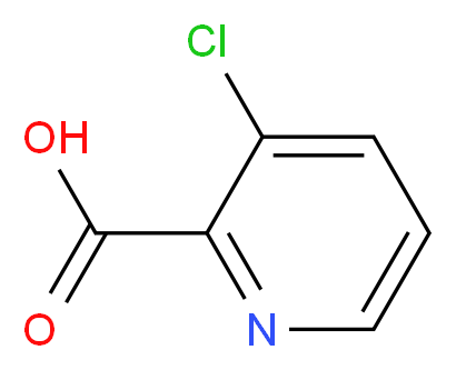 3-氯吡啶-2-甲酸_分子结构_CAS_57266-69-0)