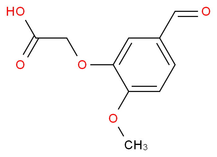 (5-formyl-2-methoxyphenoxy)acetic acid_分子结构_CAS_19728-22-4)