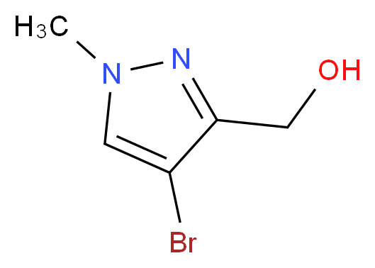 (4-bromo-1-methyl-1H-pyrazol-3-yl)methanol_分子结构_CAS_915707-65-2