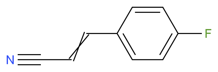 3-(4-fluorophenyl)prop-2-enenitrile_分子结构_CAS_24654-48-6