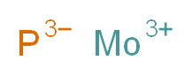 molybdenum(3+) ion phosphanetriide_分子结构_CAS_12163-69-8