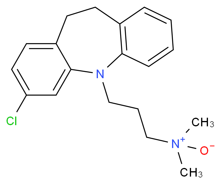 3-{5-chloro-2-azatricyclo[9.4.0.0<sup>3</sup>,<sup>8</sup>]pentadeca-1(11),3(8),4,6,12,14-hexaen-2-yl}-N,N-dimethylpropanamine oxide_分子结构_CAS_14171-67-6