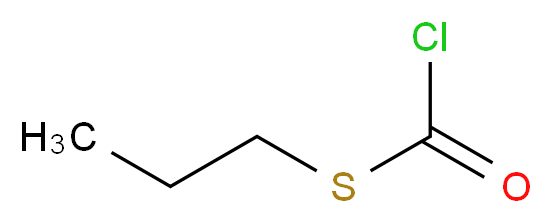 chloro(propylsulfanyl)methanone_分子结构_CAS_13889-92-4