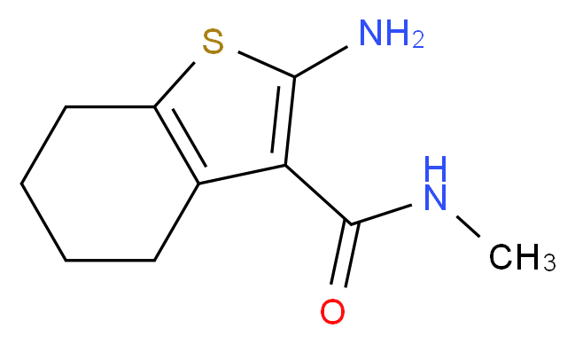 2-Amino-N-methyl-4,5,6,7-tetrahydro-1-benzothiophene-3-carboxamide_分子结构_CAS_38201-62-6)