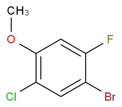 1-Bromo-5-chloro-2-fluoro-4-methoxybenzene_分子结构_CAS_901236-75-7)