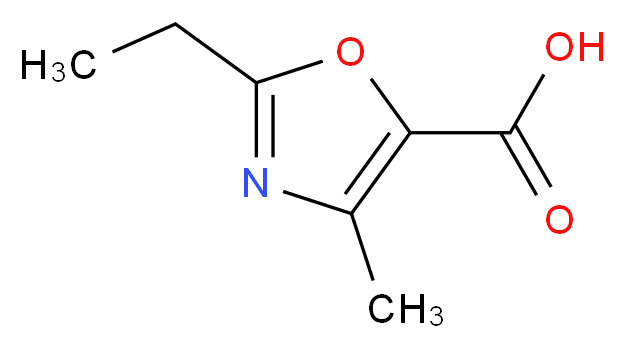 2-ethyl-4-methyl-1,3-oxazole-5-carboxylic acid_分子结构_CAS_113366-51-1)