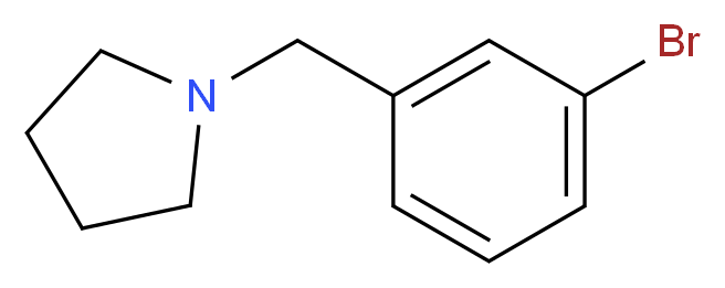 1-[(3-bromophenyl)methyl]pyrrolidine_分子结构_CAS_168820-15-3