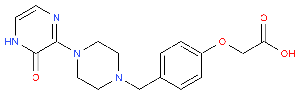 (4-{[4-(3-oxo-3,4-dihydropyrazin-2-yl)piperazin-1-yl]methyl}phenoxy)acetic acid_分子结构_CAS_)